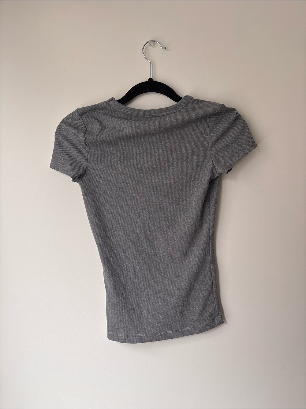 Rebel Sugar Heather Gray Short Sleeve Crew Tee - Picture 3 of 6
